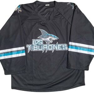 San Jose Sharks Heritage Night Los Tiburones Black Hockey NHL 2016 Size M